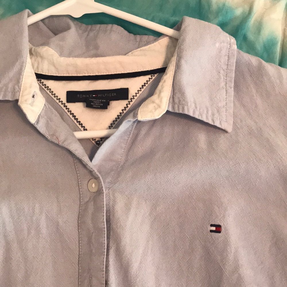 Tommy Hilfiger (light pale blue button down)